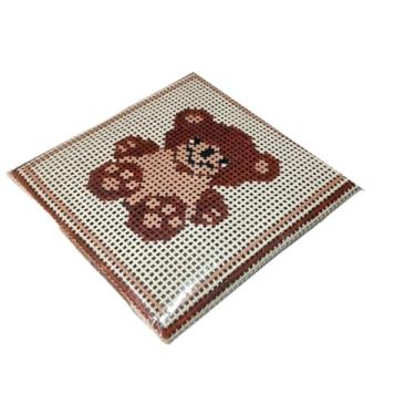 Imagem de Kit para iniciantes em bordado em tela, incluindo fios, agulhas e manual de tapeçaria com meia agulha(005)