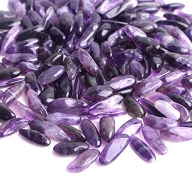 Imagem de Home Collections 100 g Natural Polido Ametista Forma de Semente Cristal Roxo Pedra Pedra Pedra Preciosa Casa Aquário Jardim Bonsai Decoração