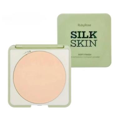 Imagem de Pó Compacto Ruby Rose Silk Skin Soft Finish Citrine HBT14003