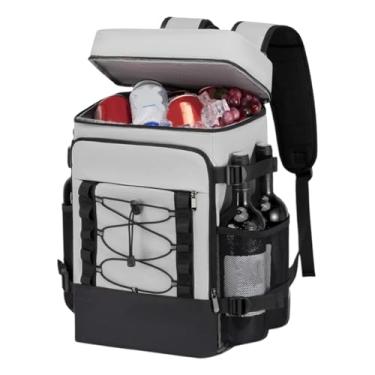Imagem de Mochila térmica térmica – Mochila térmica macia para homens e mulheres | Design de caixa de gelo à prova d'água para acampamento, pesca, praia, piquenique, trabalho, caminhada, viagem, escola
