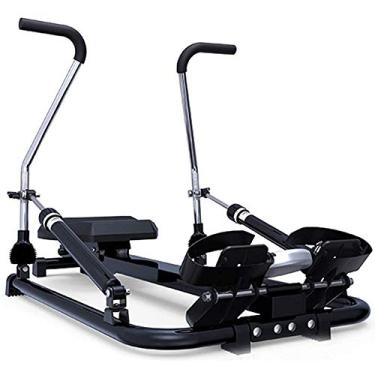 Imagem de Máquina de remo multifuncional, resistência ajustável de 6 níveis, 120 kg, peso máximo, máquina de exercícios