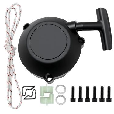 Imagem de repustor Puxador de arranque com corda compatível com Stihl BR600X BR700X BR600 BR700 BR500 BR550 Sopradores de mochila substituem 42821900303 42821900300 42821900300A