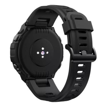 Imagem de Pulseira De Silicone Marca 123smart Compativel Com T-rex 1 (Preto)