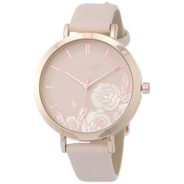Imagem de Nine West Relógio feminino com pulseira e mostrador floral