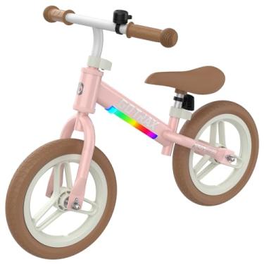 Imagem de Gotrax KS12 Balance Bike, 12" Toddlers Push Bike with LED Light, Adjustable Seat & Handlebar, Flat-Free Tires & Easy Assembly Kids Bicycle, Lightweight & No Pedal, Gift for Boys Girls, Pink