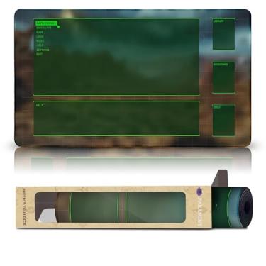 Imagem de Wizcraft Gaming Main Menu: Battlefield (Stitched) - MTG Playmat - Compatible with Magic The Gathering Playmat - Play MTG, YuGiOh, TCG - Original Play Mat Art Designs & Accessories