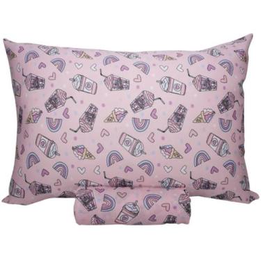 Imagem de Jogo de Lençol Solteiro Infantil 2 Peças Milk Skake - Portallar