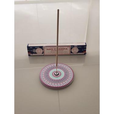 Imagem de INCENSÁRIO + INCENSO NAG CHAMPA SATYA- incensário redondo com 1 cx de incensos de 15 gr de Satya Nag Champa- kit presente 5