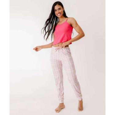 Imagem de Calça Pijama Feminino Avulso Estampada Marisa-29007, Rosa, P