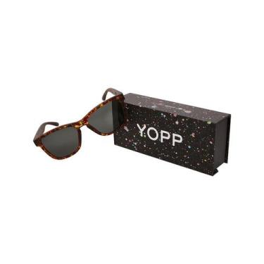 Imagem de Óculos de Sol Yopp Polarizado Uv400 Grafite Pixo Cor:Marrom, Marrom