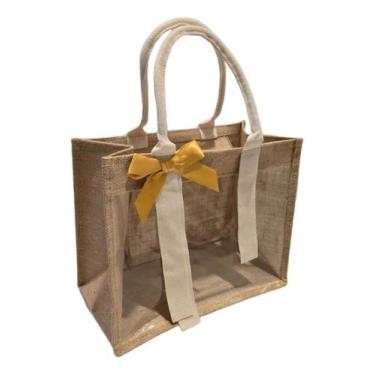 Imagem de Bolsa Praia Feminina Transparente Ombro Parque Piscina - Alwy, Palha