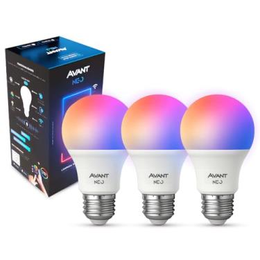 Imagem de Lampada Led Smart Inteligente Wi-fi 2.4 GHz Alexa google 10w RGB E27 110v/220v Cod: 290028177 Neo Avant (RGB, 3 unidades)