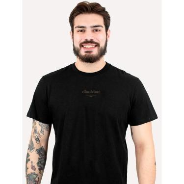 Imagem de Camiseta Ellus Masculina Cotton Pima Deluxe Classic Preta-Masculino