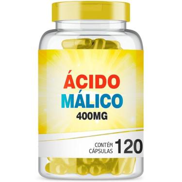 Imagem de Ácido Málico 400mg com 120 cápsulas-Unissex