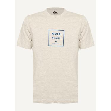 Imagem de Camiseta Quiksilver M/C Squared Up Cinza Claro Mescla-Masculino