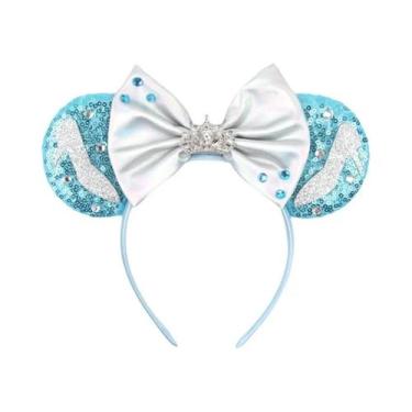 Imagem de Tiara De Orelhas De Rato Do Castelo Da Disney Com Fogos De Artifício P