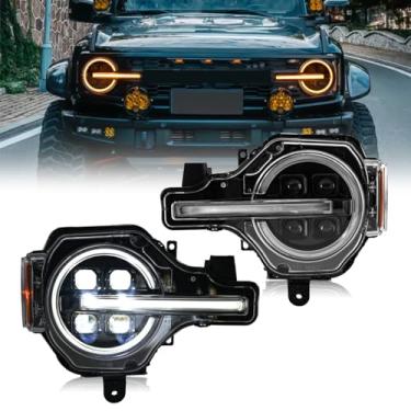 Imagem de Oahiem Farol para Ford Bronco 2021-2025 compatível com todos os modelos de acabamentos (não para esportes)