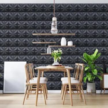 Imagem de Placas Revestimento Pedra Autocolante 30X30 Kit 12 Pétalas - Lujpdecor