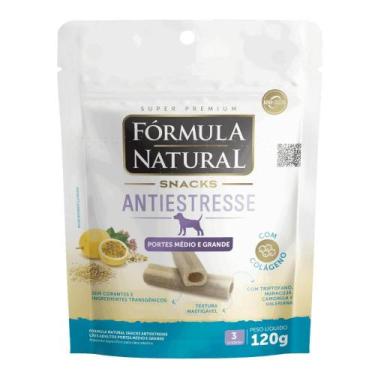 Imagem de Petisco Fórmula Natural Snacks Antiestresse Cães Adultos Portes Médio 