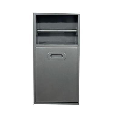 Imagem de Nicho de banheiro embutido Waterproo-f, lixeira embutida, nicho de chuveiro de aço inoxidável, organizador de armazenamento para cozinha, sala de estar, quarto (cinza, 500 x 200 x 140 mm)