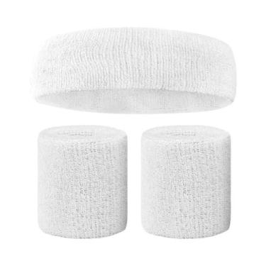 Imagem de Conjunto De Faixas De Suor Para Cabeça E Punhos Masculinas Para Esport