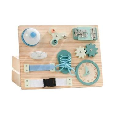 Imagem de Brinquedo Montessori De Madeira: Volante Sensorial Para Crianças Peque