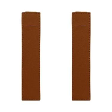 Imagem de Suporte De Caneta Com Faixa Elástica De Couro Ajustável Para Caderno/p