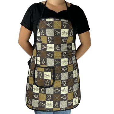 Imagem de Avental Plastificado Impermeável Cozinha Salão Artesanato Jardinagem E