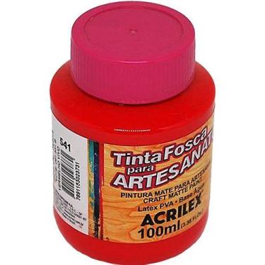 Imagem de Tinta PVA Acrilex Vermelho Vivo 100ML