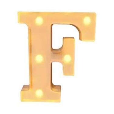 Imagem de Luz Noturna LED De Letras E Números De 16cm Para Decoração De Casa, Ca