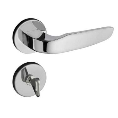 Imagem de Fechadura para Banheiro Pado Ibiza, com Roseta Cromado - 194-90B