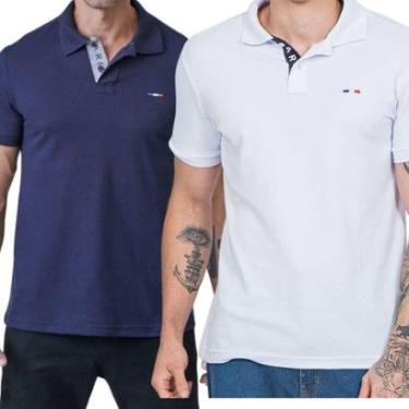 Imagem de Kit 2 Camisas Polo França Industrie Básica Piquet Premium-Masculino