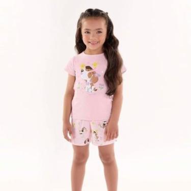 Imagem de Pijama Curto Infantil Menina em Suedine Cachorrinho Up Baby-Feminino