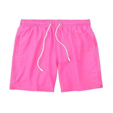 Imagem de Short Bermuda Masculino Tactel Liso Praia Academia Preto-Masculino