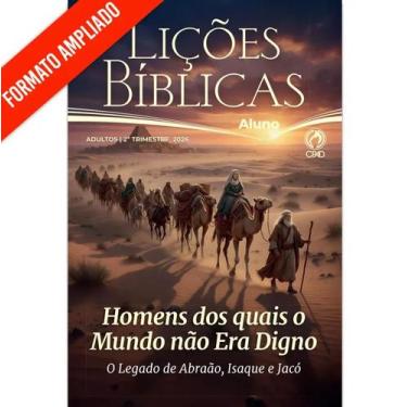Imagem de Lições Bíblicas Adultos Aluno Ampliada 2º Trimestre 2026 CPAD  Revista