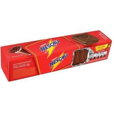 Imagem de Biscoito Nestlé Nescau Recheado 140g, Chocolate Nescau