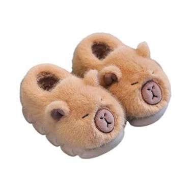 Imagem de Pantufas Infantis De Algodão Quentes Para O Inverno, Antiderrapantes, 