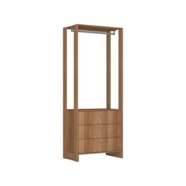 Imagem de Closet com 1 cabideiro e 3 Gavetas EY102 Linha Yes Emovell, Montana