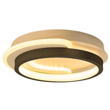Imagem de Luminária LED 25cm Lustre Plafon Teto 36W Gimpo KJGD-351-PRETO