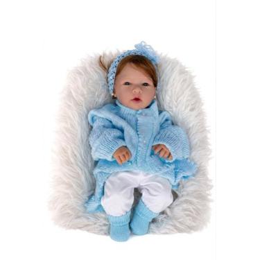 Imagem de Bebê Reborn Barata100% Silicone, Cabelo Castanho(pode Dar Banho)24 Ite
