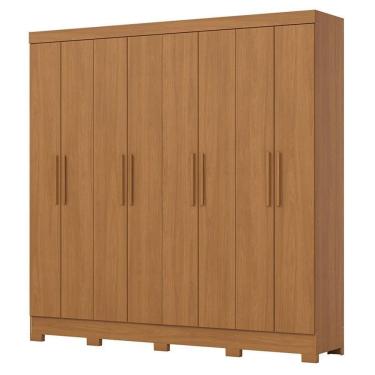 Imagem de Guarda Roupa Casal 8 Portas 4 Gavetas Prime B51 Cinamomo - Henn - Briz