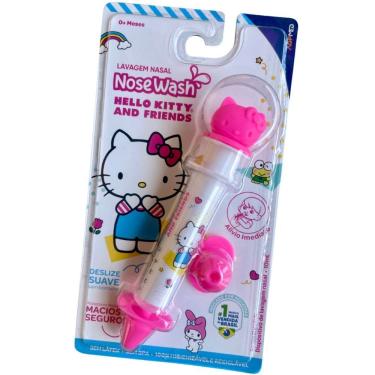 Imagem de Dispositivo para Lavagem Nasal Infantil Agpmed Nosewash Hello Kitty And Friends com Adaptadores 10ML