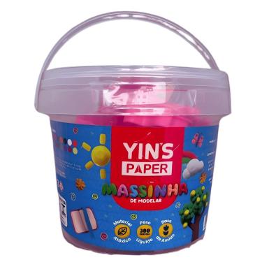 Imagem de Massinha para Modelar Escolar Balde YP9160 com 16 Cores e 7 Ferramentas Criatividade Infantil Yins Brasil