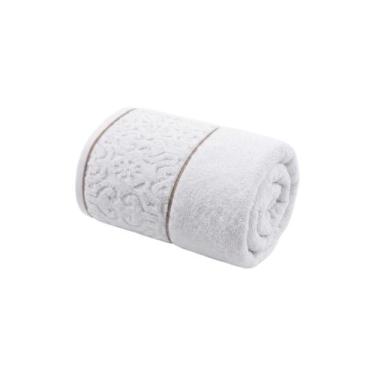 Imagem de Toalha De Rosto Super Soft Arabesco Corttex, Branco