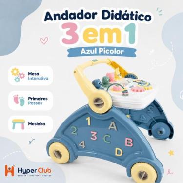 Imagem de Andador infantil 3 em 1 Com Centro de atividades Andador de bebê com S