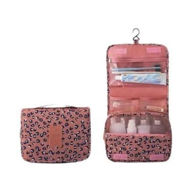 Imagem de Bolsa De Cosméticos Multifuncional À Prova d'Água Com Gancho Para Viag