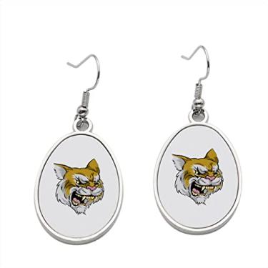 Imagem de Brinco de mascote Wildcat – Brincos pendurados para meninas – Presente de festa de aniversário dos namorados