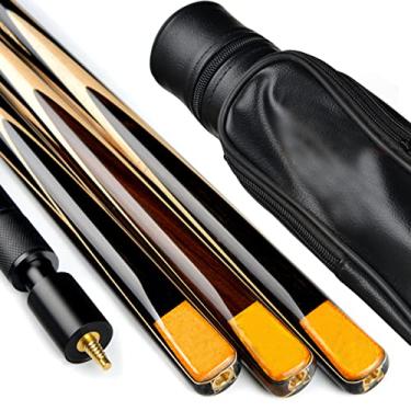 Imagem de LIUHD Tacos de bilhar de bilhar, conjunto de taco de sinuca 3/4 para tacos de bilhar e tacos de sinuca com estojos para tacos de bilhar, fácil de armazenar jogos em ambientes internos ao ar livre, A, 10 mm