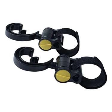 Imagem de DYNWAVE 2 Peças Gancho para Carrinho de Bebê muchas funciones 360 Rotação de Fraldas Cabide para Mamãe, Amarelo