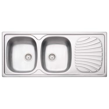 Imagem de Cuba de Sobrepor Tramontina Alpha Alpha 2C 34 R em Aço Inox 116 x 50 cm Tramontina